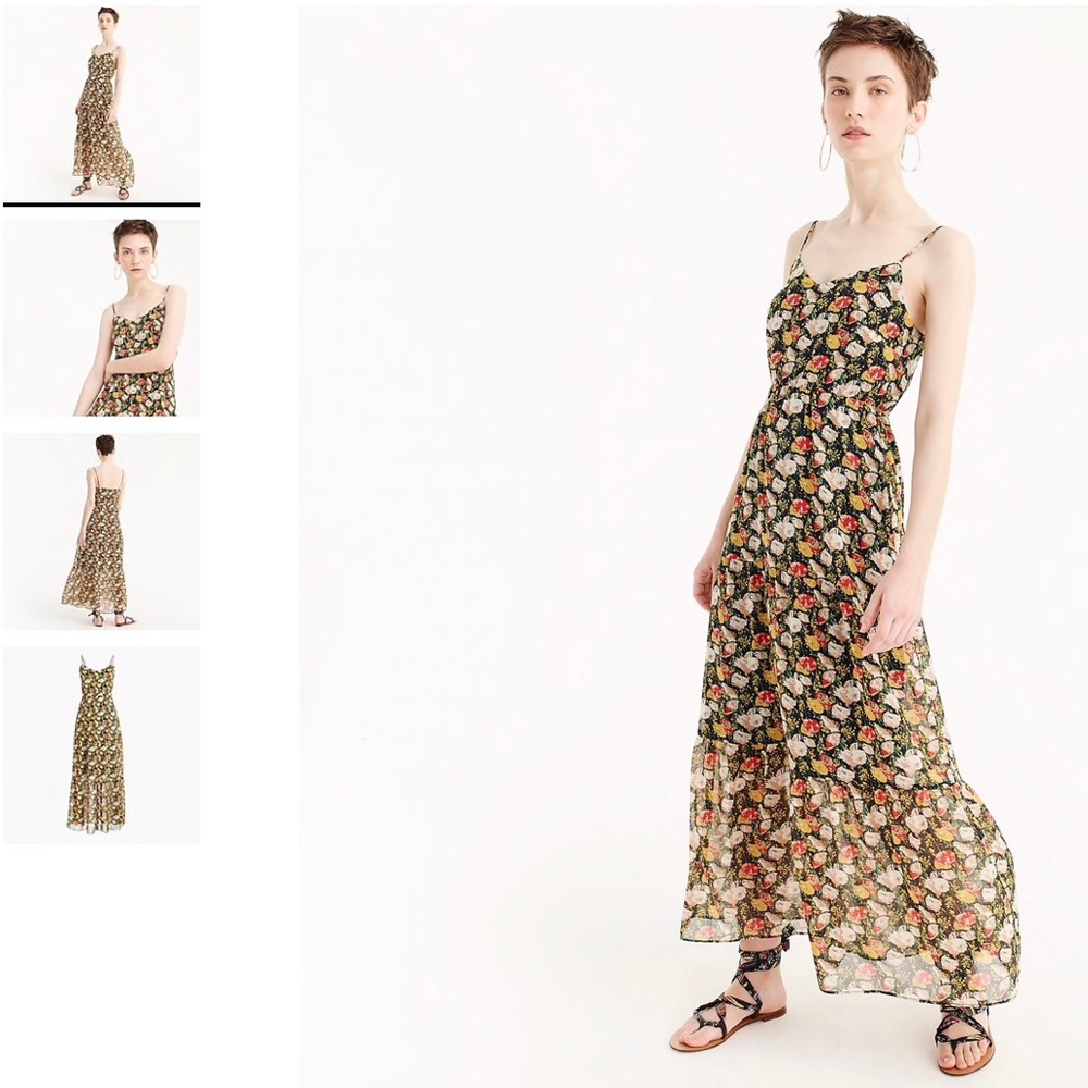 J Crew Mercantile tiered dress in sweet pea floral